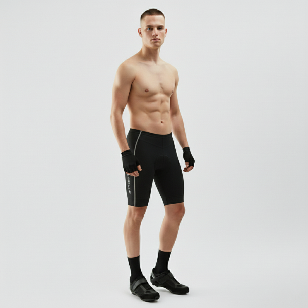 Skills Mens Quality Cycle, Cycling Shorts Coolmax® Anti-Bac Padding pants MTB