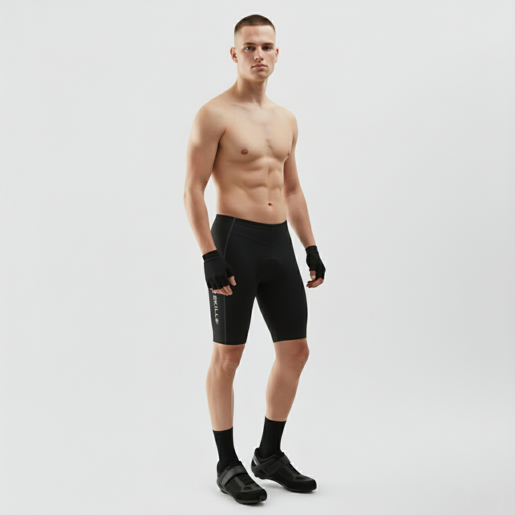 Skills Mens Quality Cycle, Cycling Shorts Coolmax® Anti-Bac Padding pants MTB