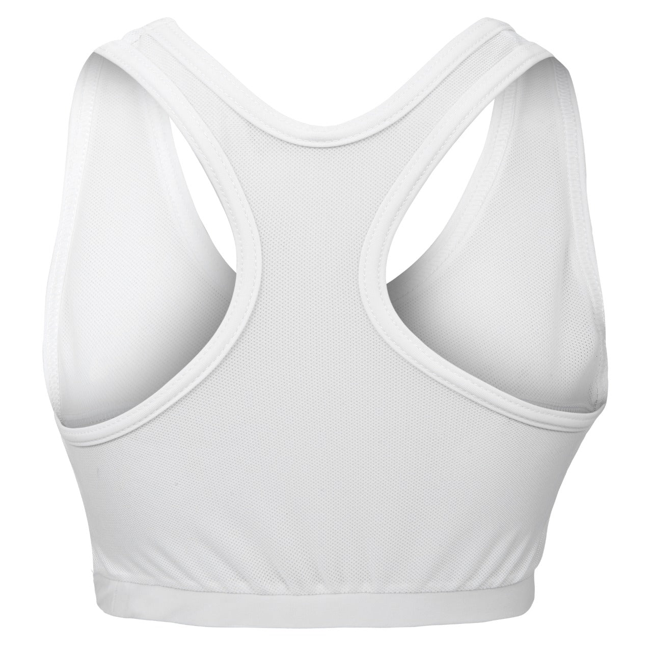 Women Chest Guard Front Closure Protection MMA Push Up Sports Bra Maxi White - Skills Outfit Pty Ltd