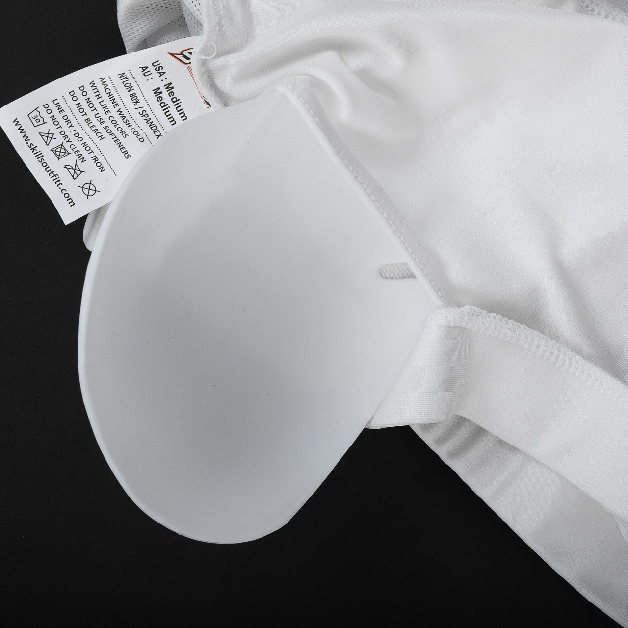Women Chest Guard Front Closure Protection MMA Push Up Sports Bra Maxi White - Skills Outfit Pty Ltd