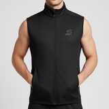 Men's All Season Vest Windproof Thermal Zipper Jacket For Outdoor Activities