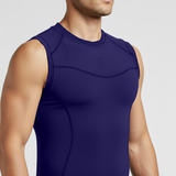Mens Compression Armour Base Layer Tops Running Sleeveless Sports Skin Shirt