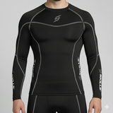 Mens Compression Base Layer Armour Shirt Long Sleeve Thermal Gym Fit Sports Top