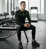 Compression Men's Base layer Top Skin Fit Shirt + Pants / Tights set