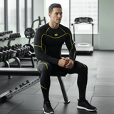 Compression Men's Base layer Top Skin Fit Shirt + Pants / Tights set