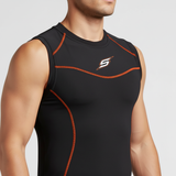 Mens Compression Armour Base Layer Tops Running Sleeveless Sports Skin Shirt