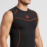 Mens Compression Armour Base Layer Tops Running Sleeveless Sports Skin Shirt