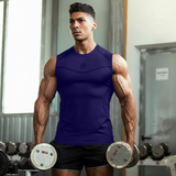 Mens Compression Armour Base Layer Tops Running Sleeveless Sports Skin Shirt