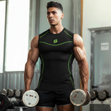 Mens Compression Armour Base Layer Tops Running Sleeveless Sports Skin Shirt