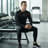 Compression Men's Base layer Top Skin Fit Shirt + Pants / Tights set