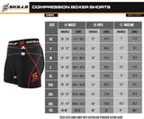 Mens Compression Boxer Shorts Base-layers Sports Briefs skin fit gym pants