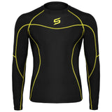Mens Compression Armour Base Layer Top Long Sleeve Thermal Gym Sports Shirt - Skills Outfit Pty Ltd