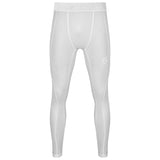 Compression Men's Base layer White Top Skin Fit Shirt + Pants / Tights set