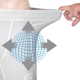 Compression Men's Base layer White Top Skin Fit Shirt + Pants / Tights set