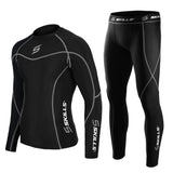 Mens Compression Armour Base layer Top Skin Fit Shirt + Leggings / Pants set