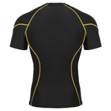 Mens Compression Base Layer Armour Top Short Sleeve Gym Fit Sports Shirt - Skills Outfit Pty Ltd