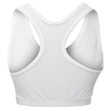 Women Chest Guard Front Closure Protection MMA Push Up Sports Bra Maxi White - Skills Outfit Pty Ltd