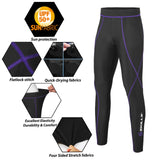 Women's Compression Base Layer Tights, Pants, Skins Fitness, Running, Gym, Yoga