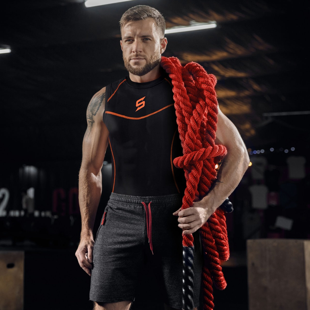Mens Compression Armour Base Layer Tops Running Sleeveless Sports Skin Shirt - Skills Outfit Pty Ltd
