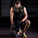 Mens Compression Armour Base Layer Tops Running Sleeveless Sports Skin Shirt - Skills Outfit Pty Ltd