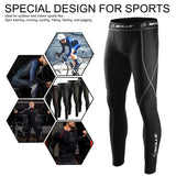 Mens Compression Armour Base layer Top Skin Fit Shirt + Leggings / Pants set - Skills Outfit Pty Ltd