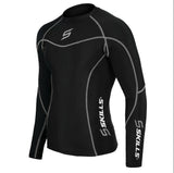 Mens Compression Base Layer Armour Shirt Long Sleeve Thermal Gym Fit Sports Top - Skills Outfit Pty Ltd