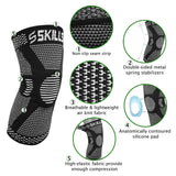 Skills Professional Knee Brace, Knee Compression Sleeve Support for Men Women Medical Grade, Meniscus Tear, Arthritis, Joint Pain Relief - Skills Outfit Pty Ltd